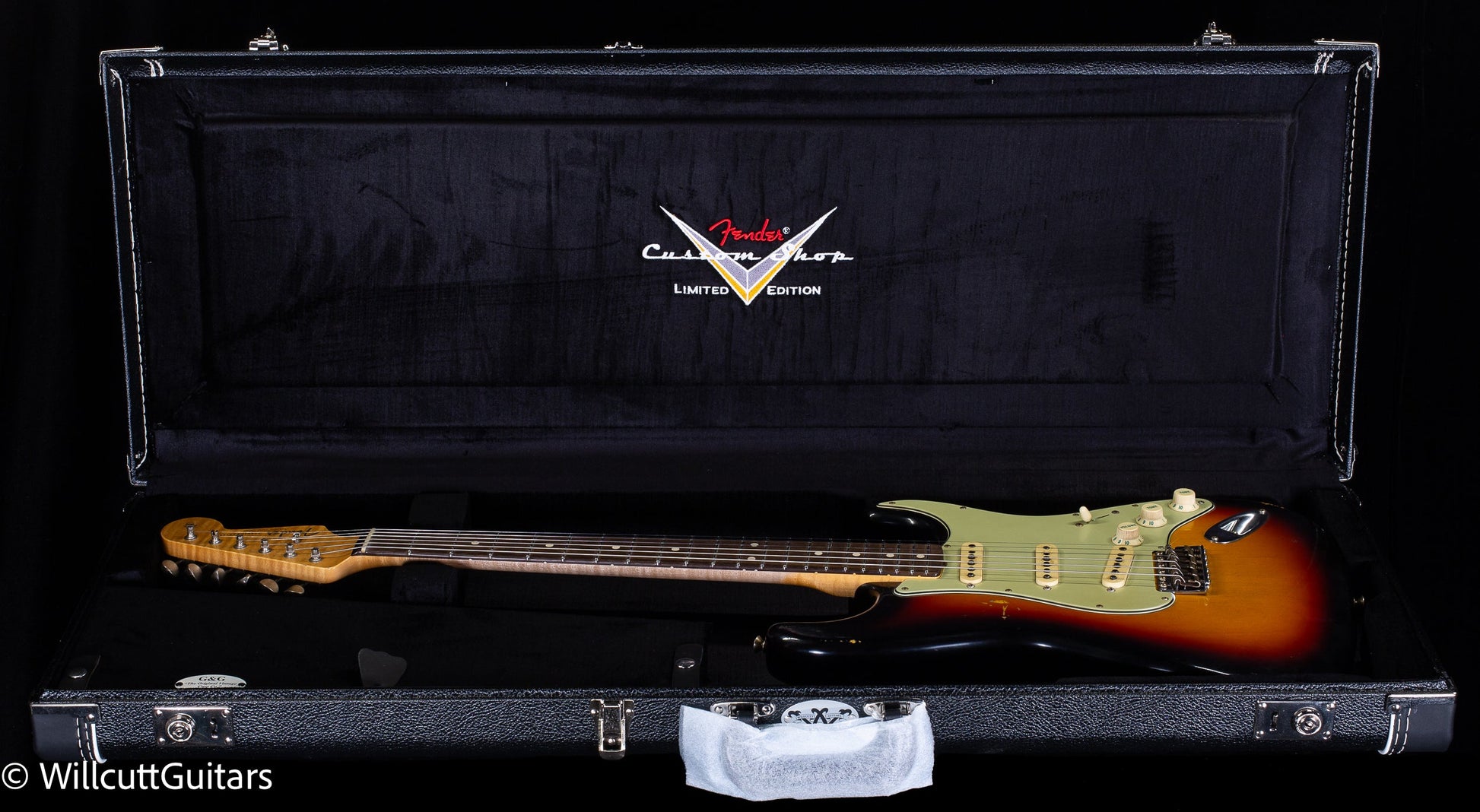 Fender Custom Shop Masterbuilt Andy Hicks True '62 Strat Journeyman Relic 3-Tone Sunburst Brazilian (917)