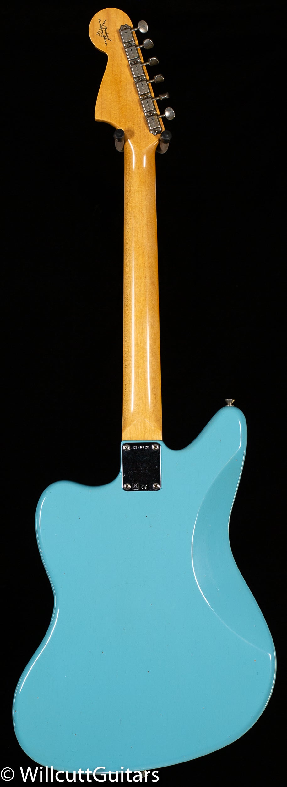 Fender Custom Shop 1962 Jaguar Journeyman Relic Painted Head Cap Daphne Blue (028)