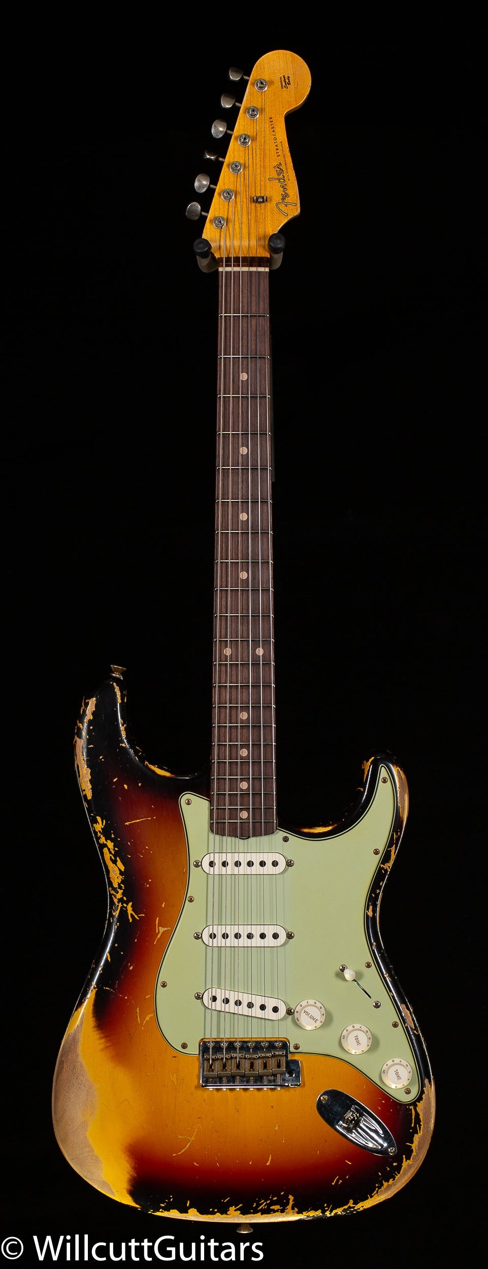 Fender Custom Shop 1960 Stratocaster Heavy Relic 3-Tone Sunburst (127)