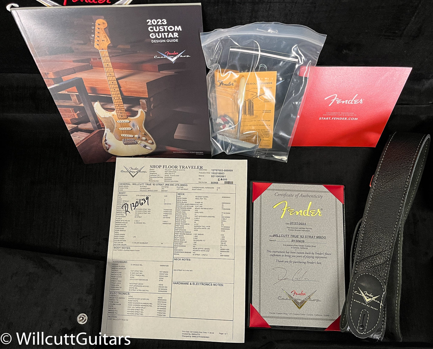 Fender Custom Shop WILLCUTT TRUE '62 STRAT JRN 59C-3TS-MBDG (639)