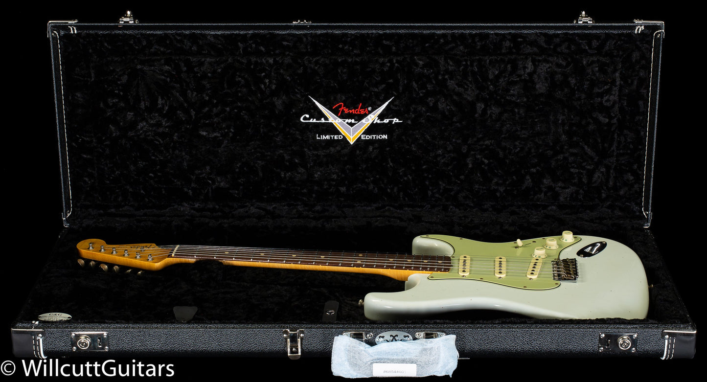 Fender Custom Shop Willcutt True '62 Stratocaster Journeyman Relic Olympic White 60s Oval C (698)