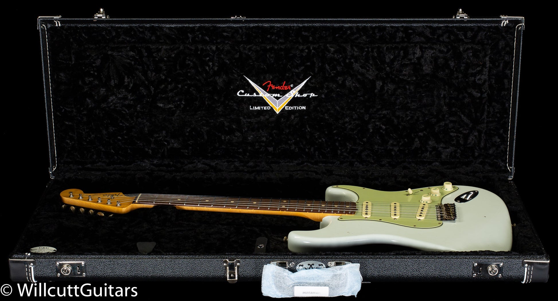Fender Custom Shop Willcutt True '62 Stratocaster Journeyman Relic Olympic White 60s Oval C (699)