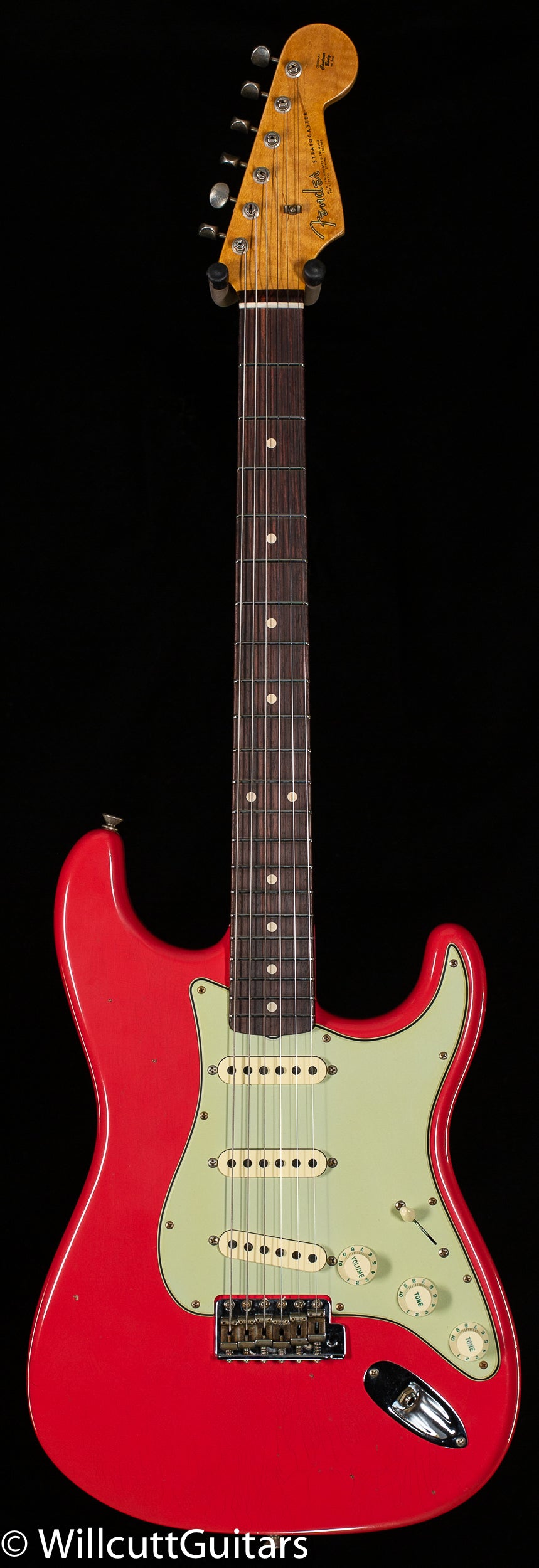 Fender Custom Shop Willcutt True '62 Stratocaster Journeyman Relic Fiesta Red '59 C (728)