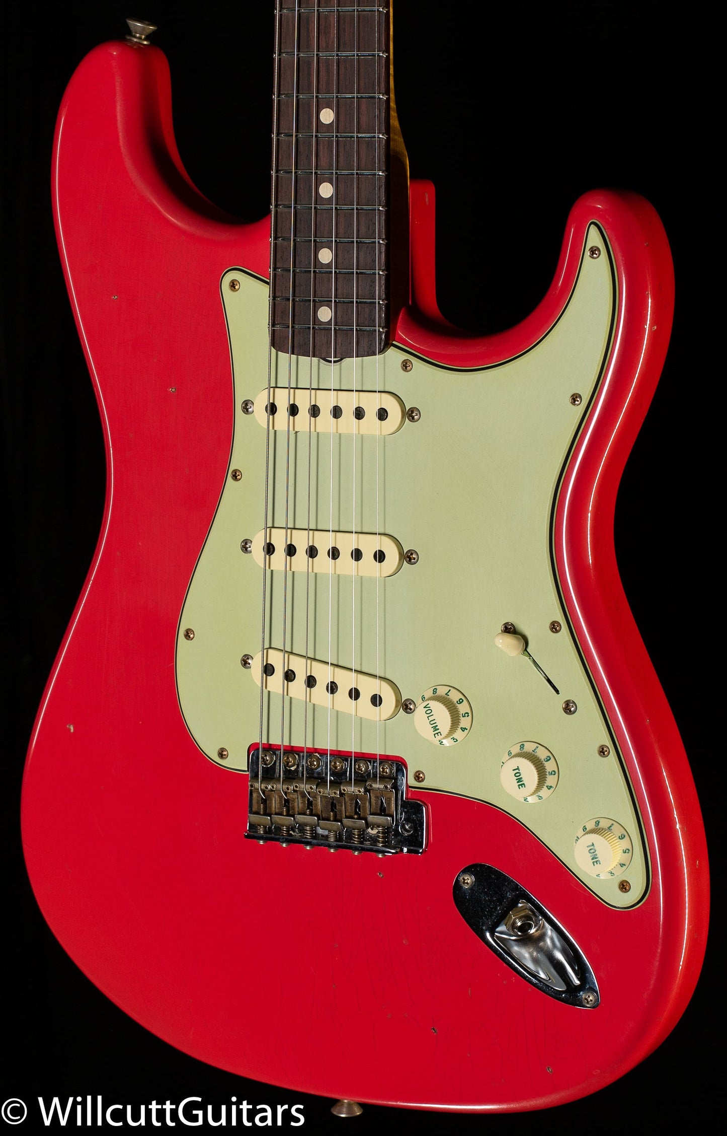 Fender Custom Shop Willcutt True '62 Stratocaster Journeyman Relic Fiesta Red '59 C (728)
