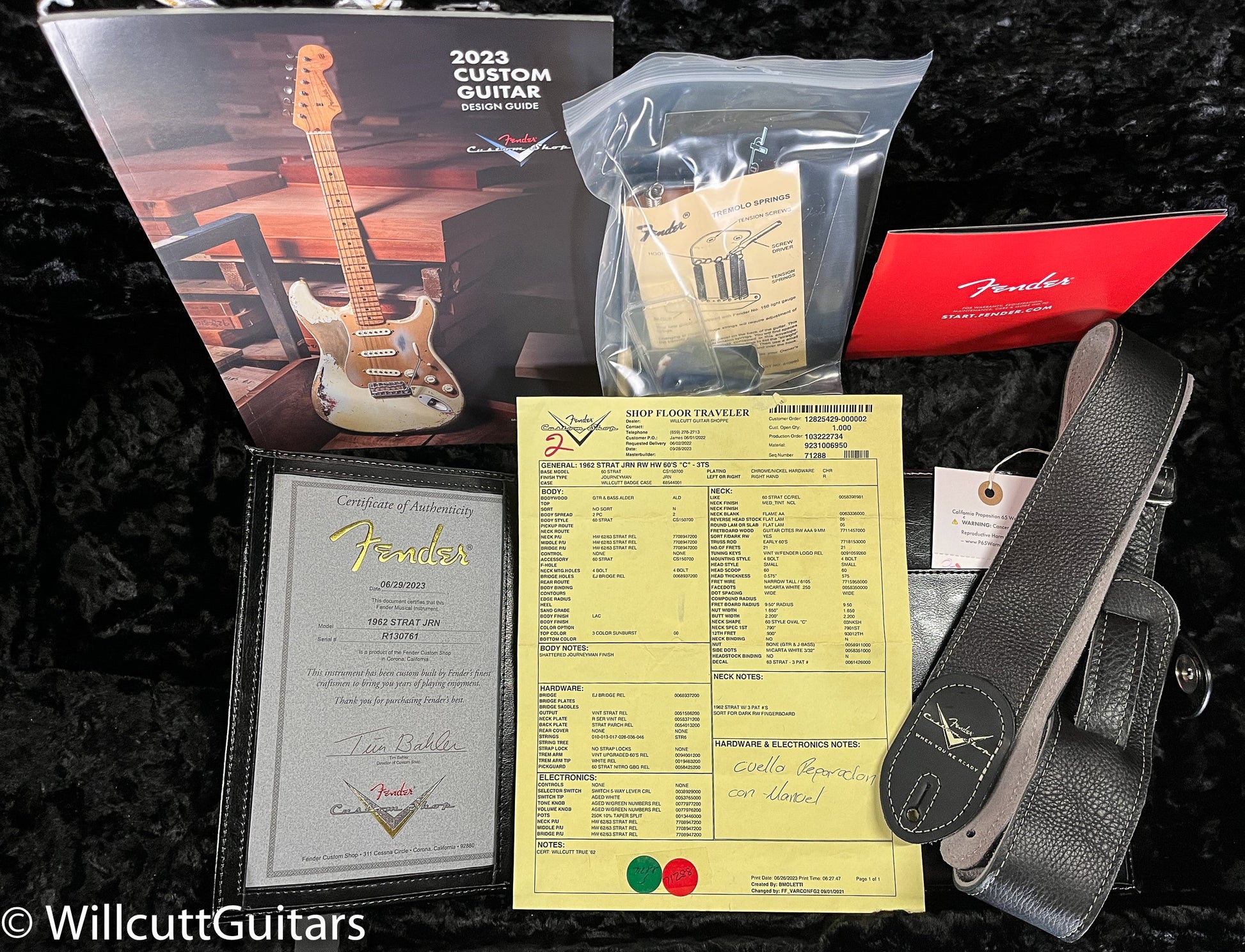 Fender Custom Shop Willcutt True '62 Stratocaster Journeyman Relic 3-Color Sunburst 60 C (761)