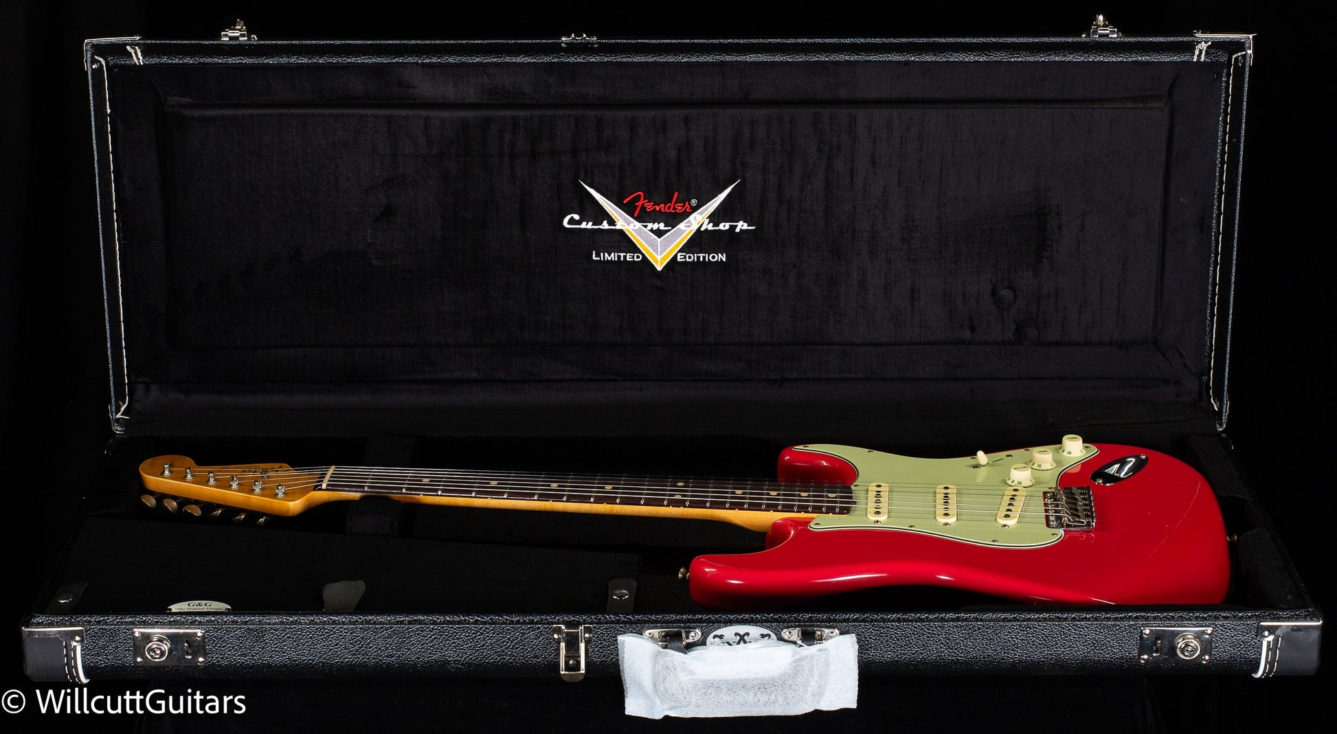 Fender Custom Shop Willcutt True '62 Stratocaster Journeyman Relic Fiesta Red 60s Oval C (874)