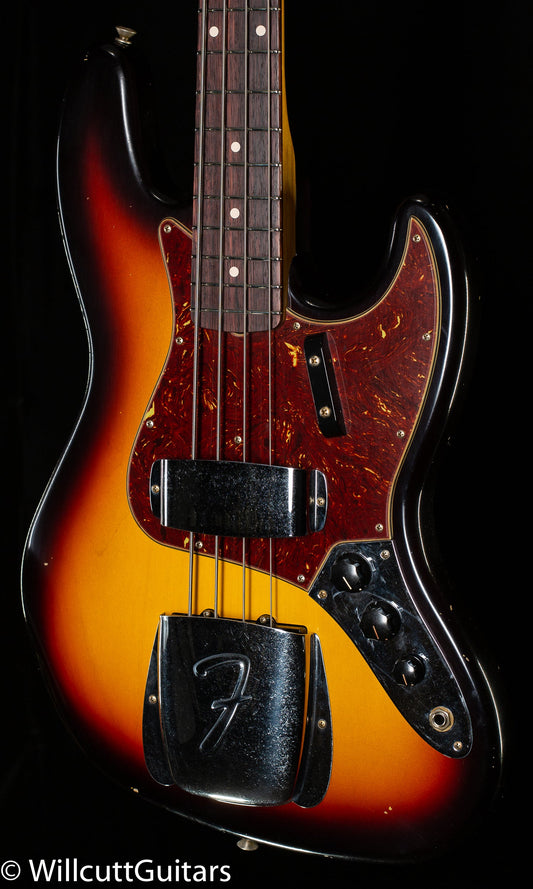 Fender Custom Shop 1964 Jazz Bass Journeyman Relic 3-Tone Sunburst (970)
