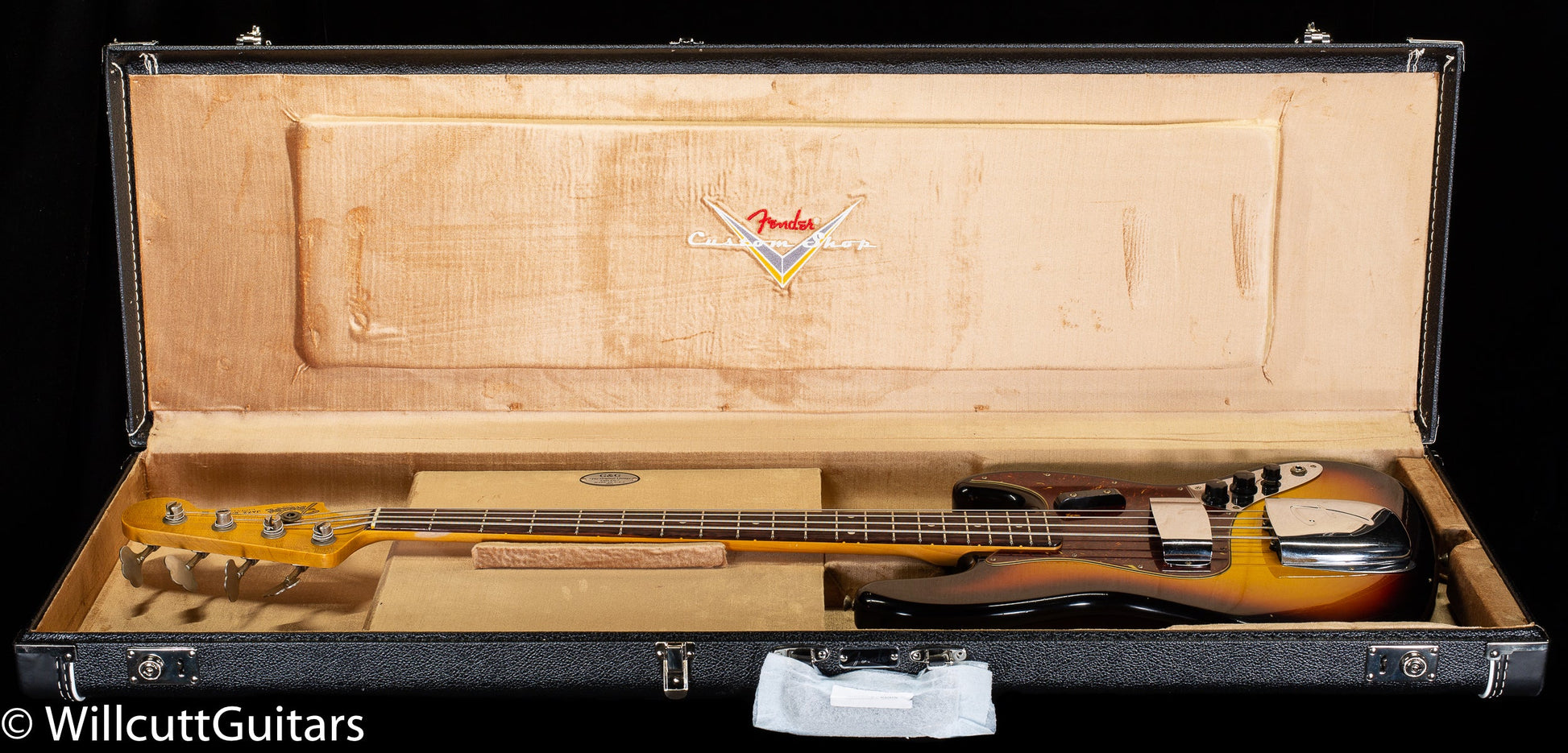 Fender Custom Shop 1964 Jazz Bass Journeyman Relic 3-Tone Sunburst (970)