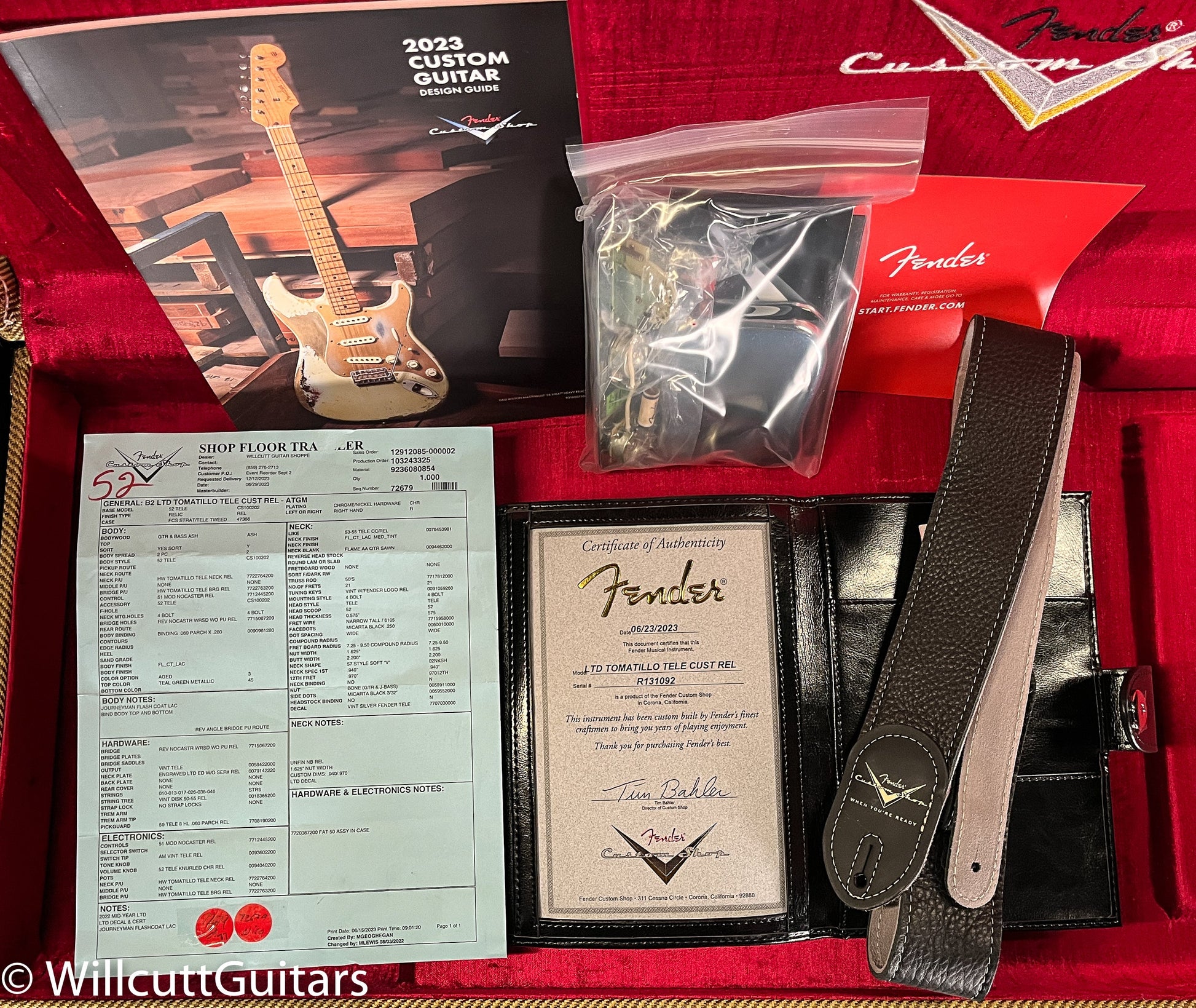 Fender Custom Shop LTD Tomatillo Telecaster Custom Relic Aged Teal Green Metallic (092)