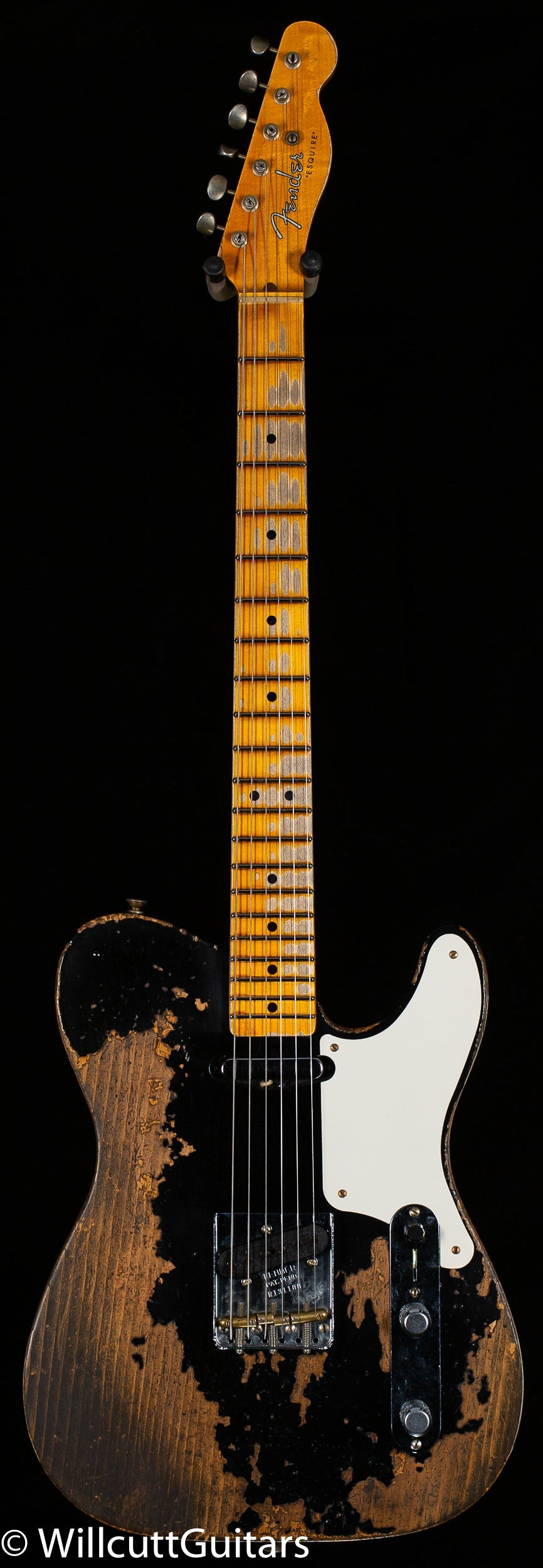 Fender Custom Shop LTD Roasted Pine Double Esquire Super Heavy Relic Aged Black (100)