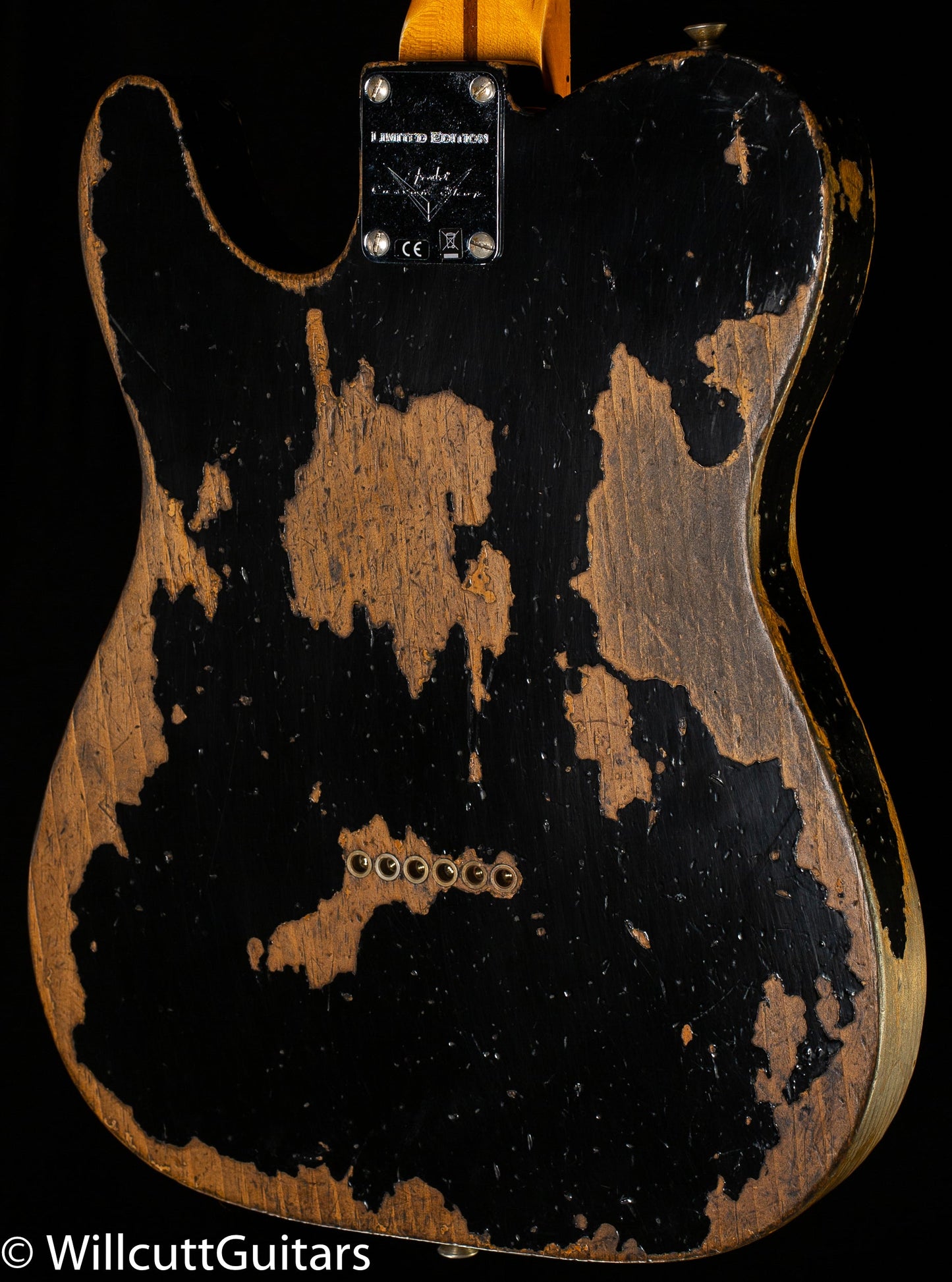 Fender Custom Shop LTD Roasted Pine Double Esquire Super Heavy Relic Aged Black (100)