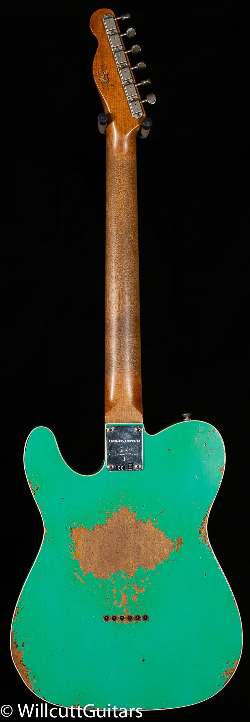 Fender Custom Shop LTD CuNiFe Roasted Telecaster Custom Heavy Relic Aged Surf Green over 3-Tone Sunburst (120)