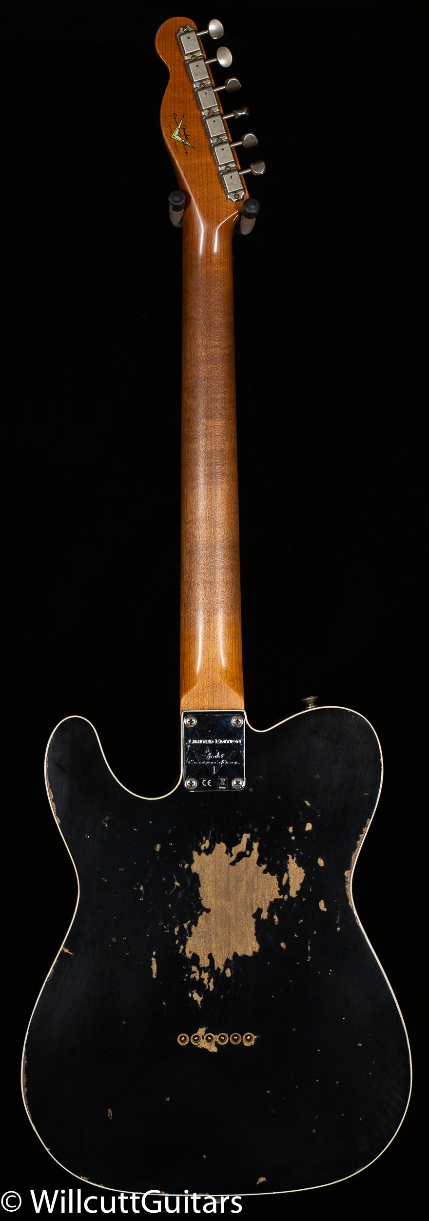 Fender Custom Shop LTD CuNiFe Telecaster Custom Heavy Relic Aged Black Over 3-Tone Sunburst (145)