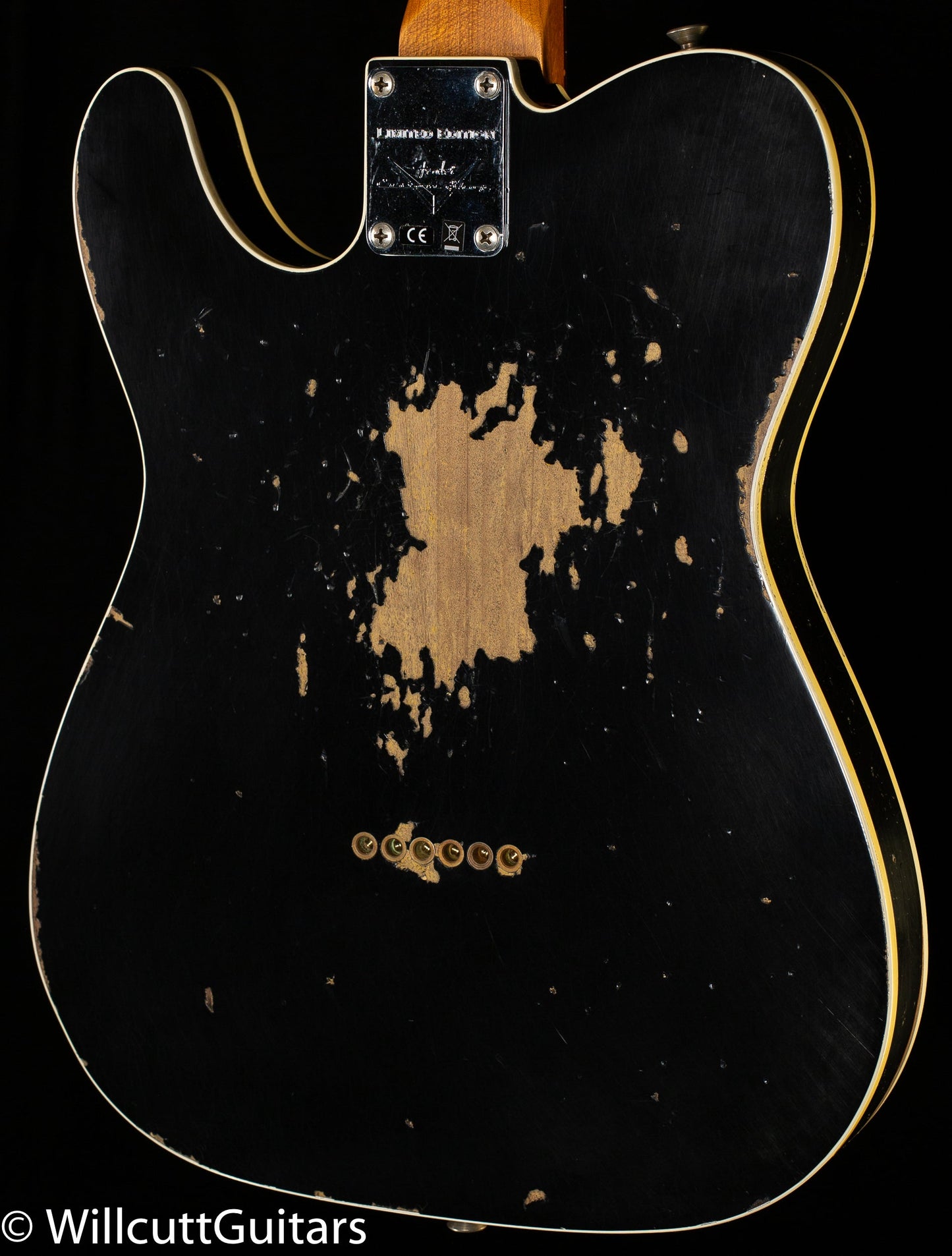 Fender Custom Shop LTD CuNiFe Telecaster Custom Heavy Relic Aged Black Over 3-Tone Sunburst (145)