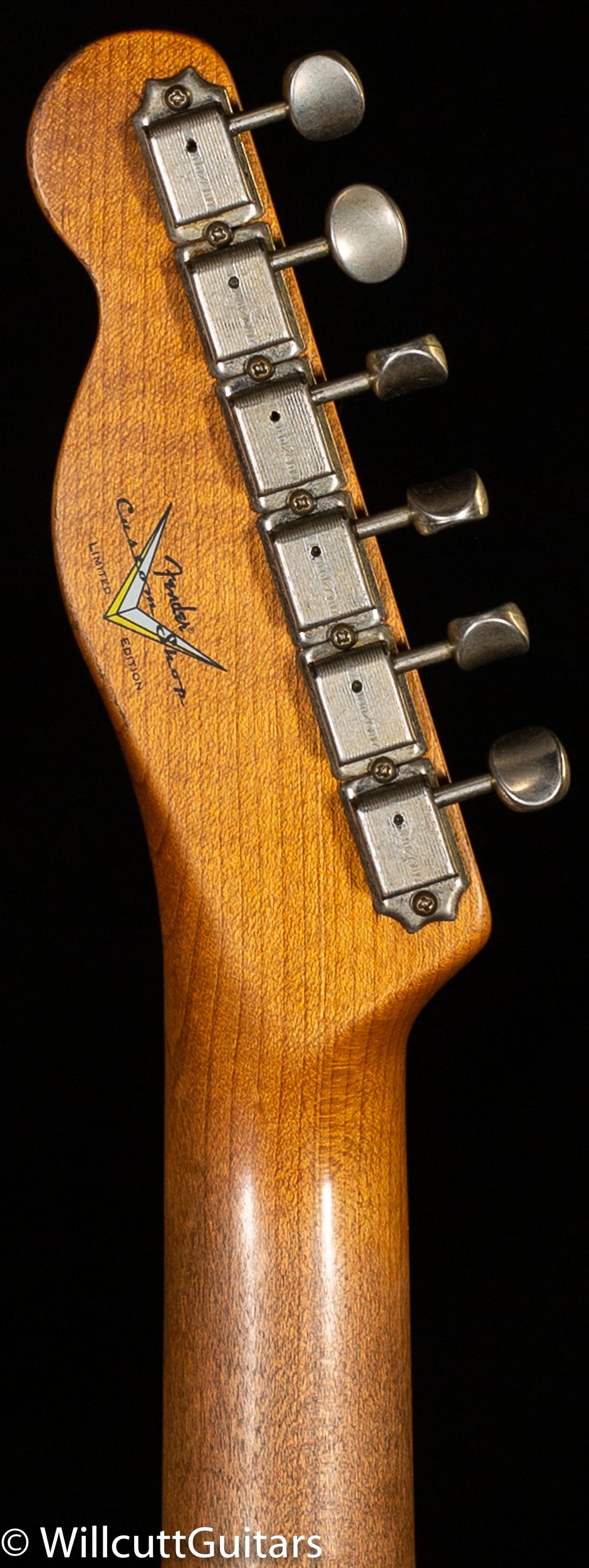 Fender Custom Shop LTD CuNiFe Telecaster Custom Heavy Relic Aged Black Over 3-Tone Sunburst (145)