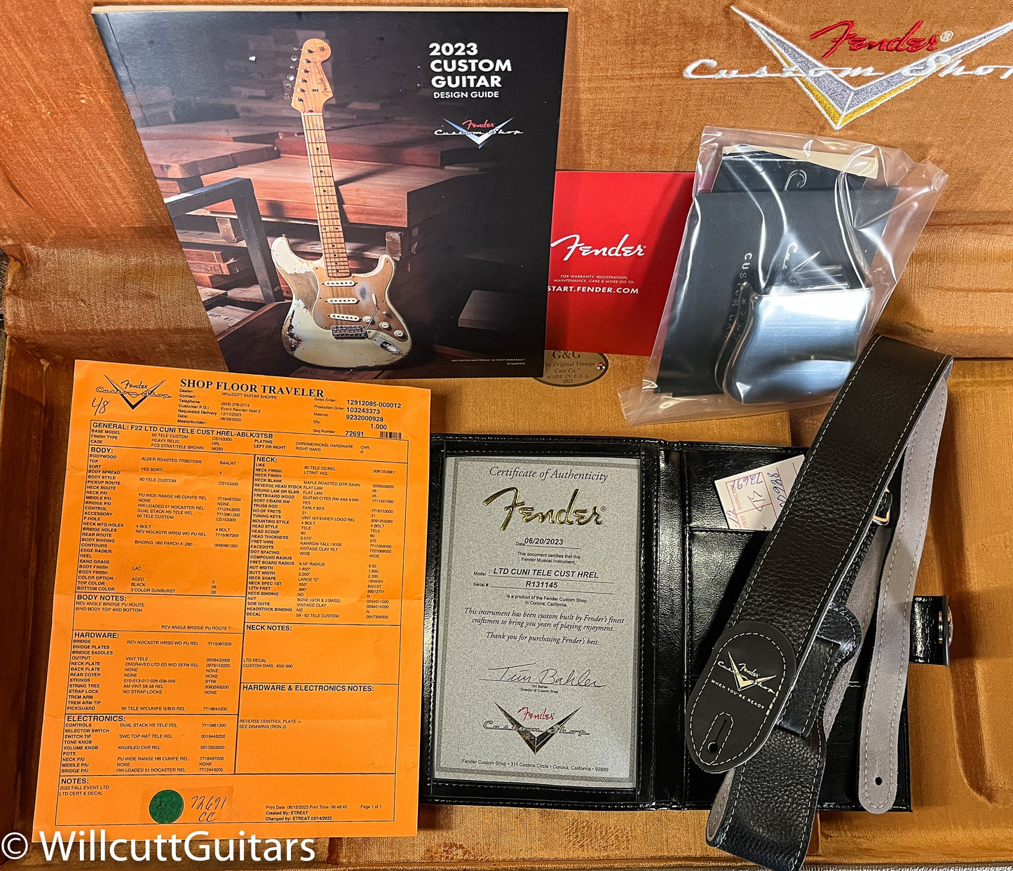 Fender Custom Shop LTD CuNiFe Telecaster Custom Heavy Relic Aged Black Over 3-Tone Sunburst (145)