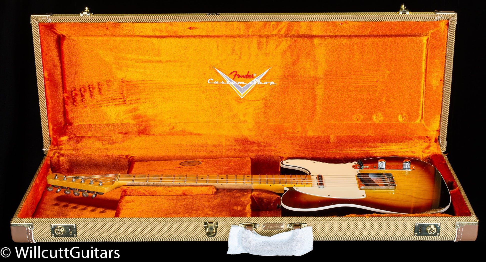 Fender Custom Shop LTD Tomatillo Telecaster Custom Relic Bleached 3-Tone Sunburst (146)