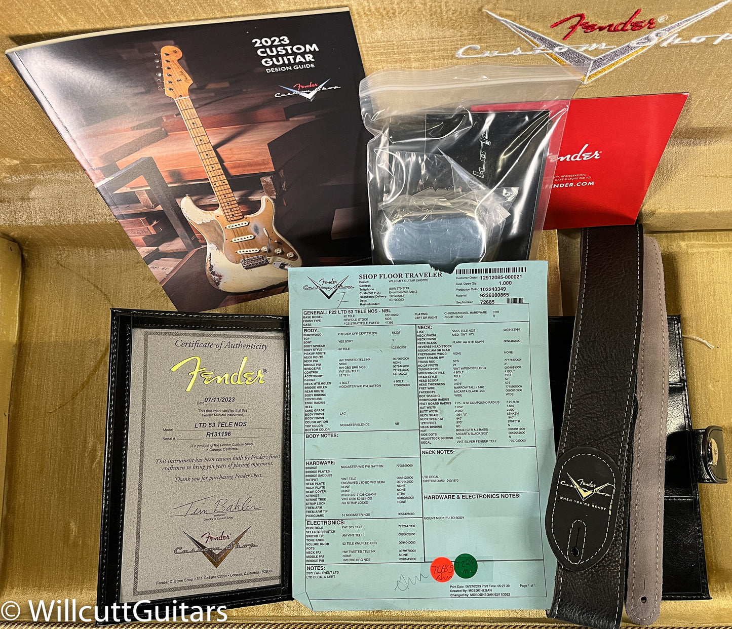 Fender Custom Shop 1953 Telecaster NOS Nocaster Blonde (196)