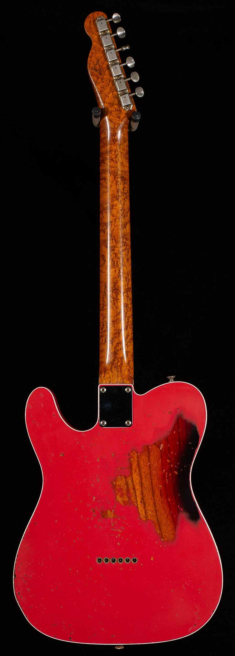 Fender Custom Shop Masterbuilt Dennis Galuzka 1960 Tele Custom Relic Fiesta Red/3-Tone Sunburst(549)