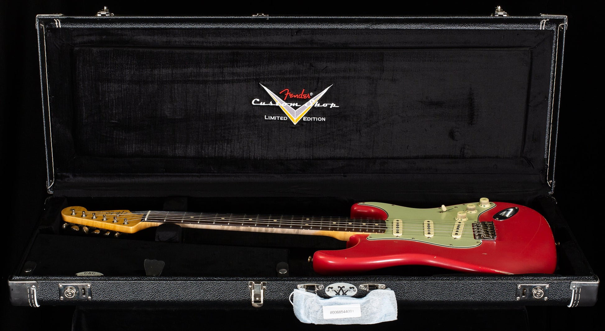 Fender Custom Shop Masterbuilt Andy Hicks True '62 Strat Journeyman Fiesta Red Brazilian 59 C (310)