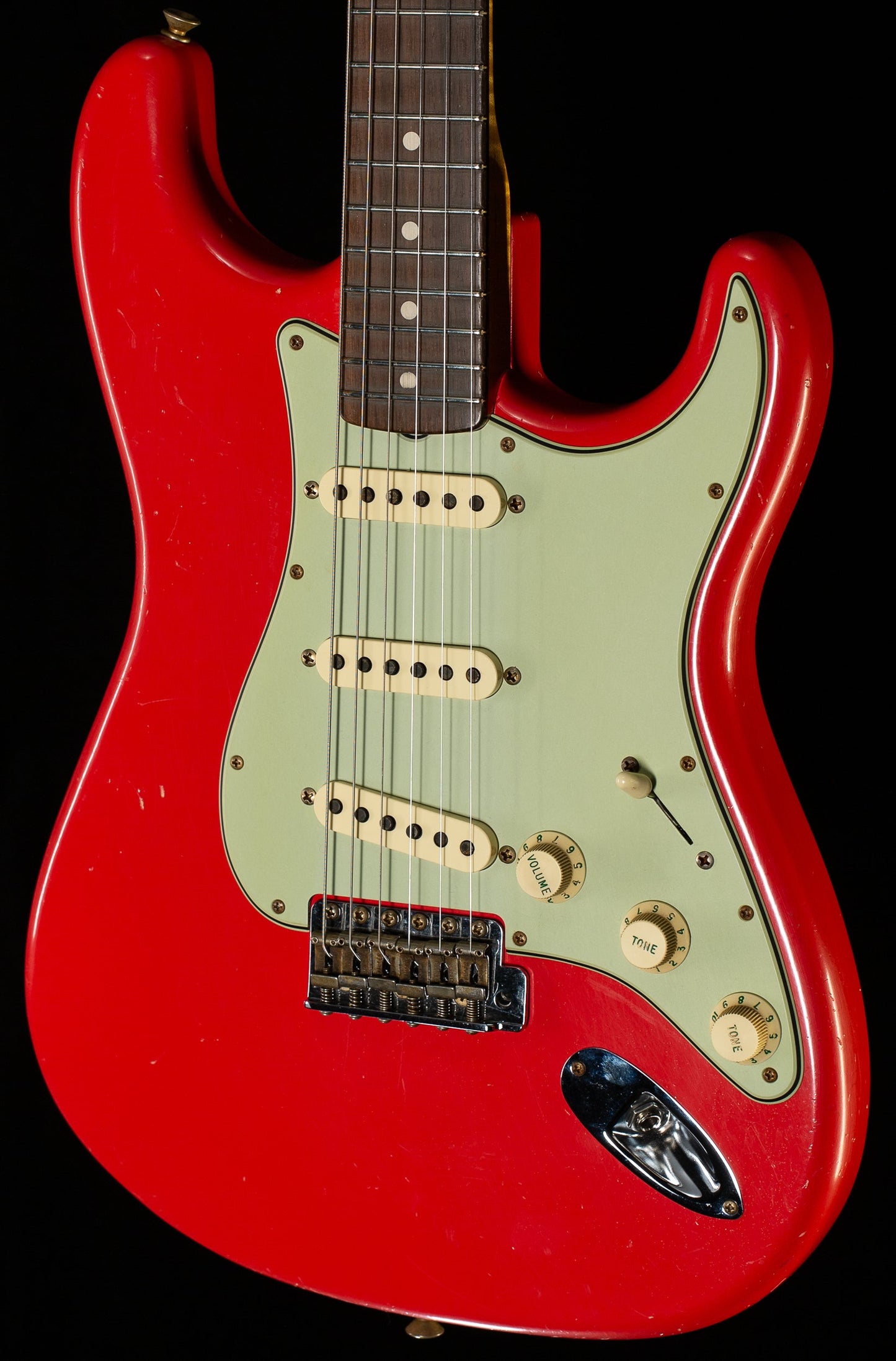 Fender Custom Shop True '62 Strat Journeyman Relic Masterbuilt Dennis Galuszka Fiesta Red Brazilian '59 C  (340)