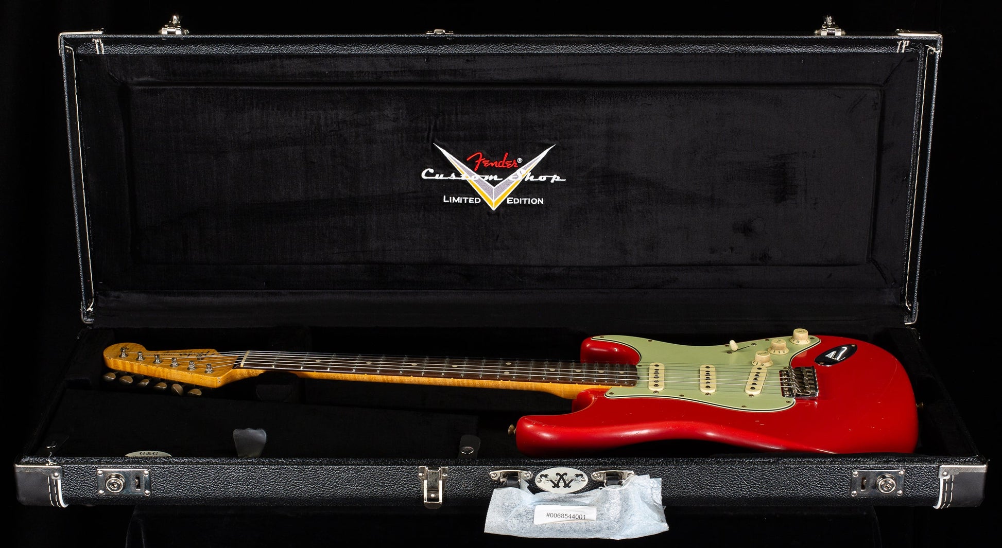 Fender Custom Shop True '62 Strat Journeyman Relic Masterbuilt Dennis Galuszka Fiesta Red Brazilian '59 C  (340)