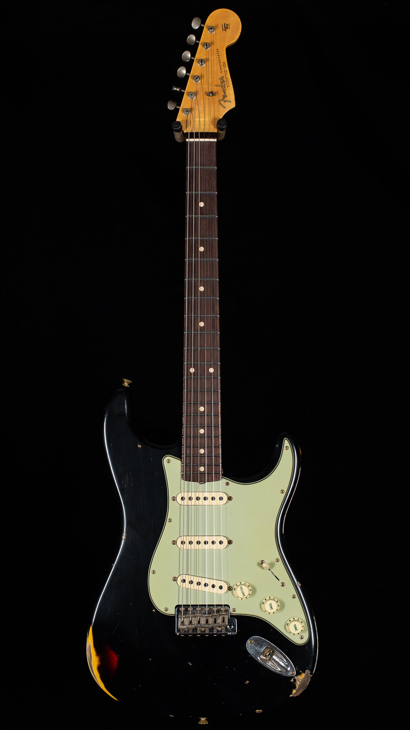 Fender Custom Shop Willcutt True '62 Journeyman Relic Black Over 3-Tone Sunburst 59 C (250)