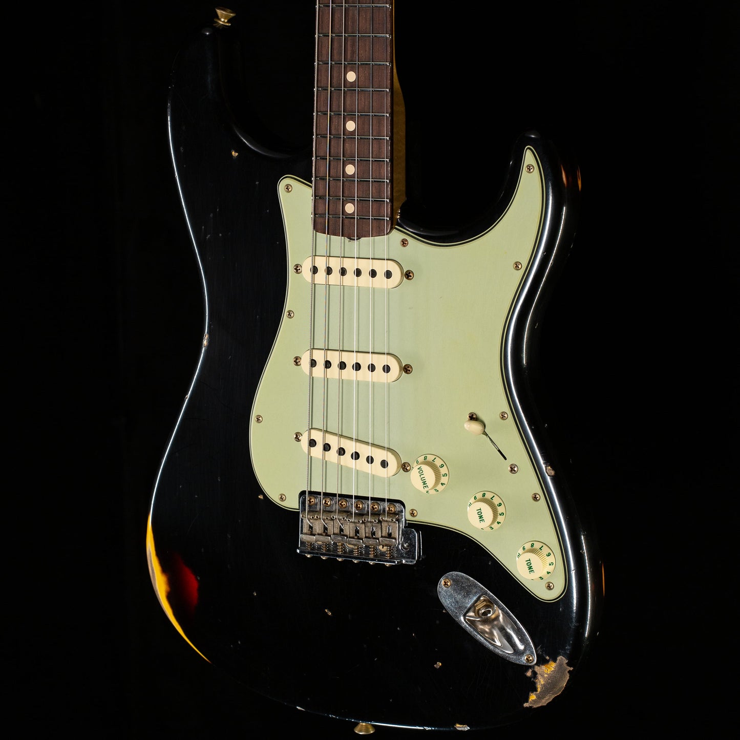 Fender Custom Shop Willcutt True '62 Journeyman Relic Black Over 3-Tone Sunburst 59 C (250)