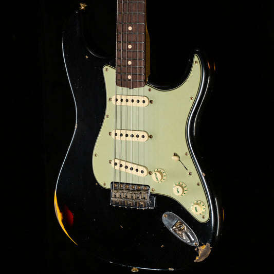 Fender Custom Shop Willcutt True '62 Journeyman Relic Black Over 3-Tone Sunburst 59 C (250)