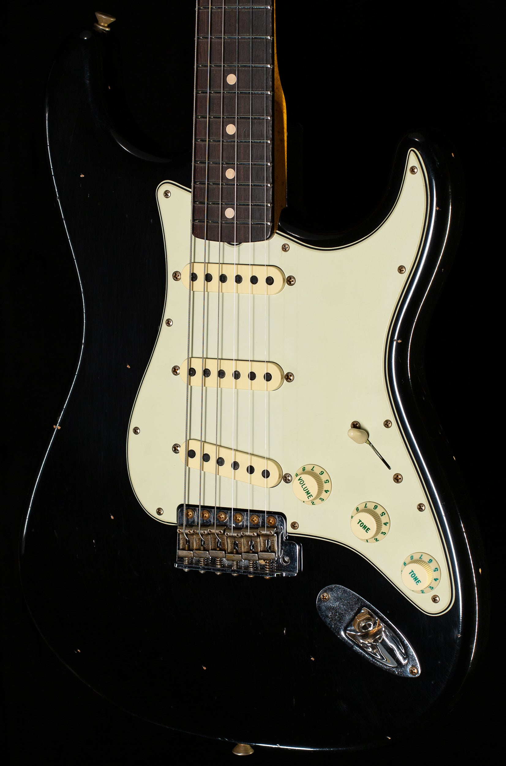 Fender Custom Shop Willcutt True '62 Stratocaster Journeyman Relic Black 60s Oval C (509)