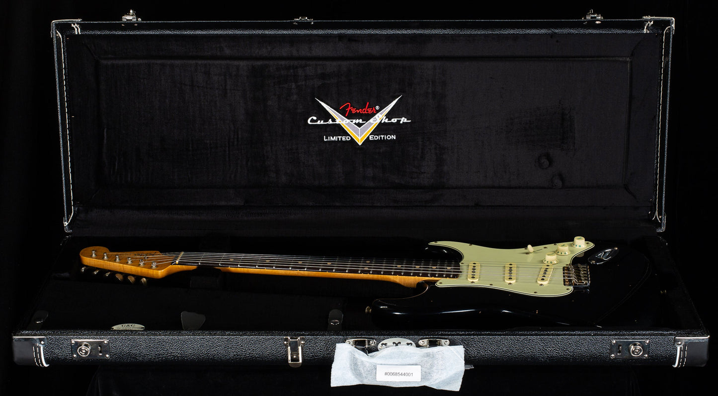 Fender Custom Shop Willcutt True '62 Stratocaster Journeyman Relic Black 60s Oval C (509)