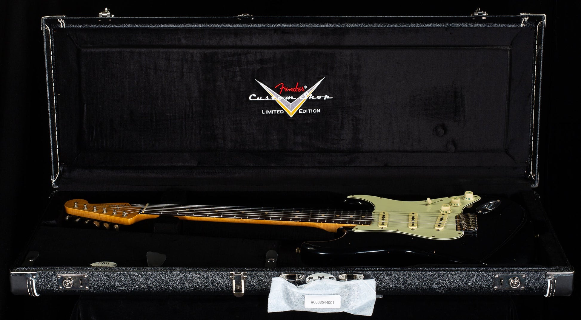 Fender Custom Shop Willcutt True '62 Stratocaster Journeyman Relic Black 60s Oval C (509)