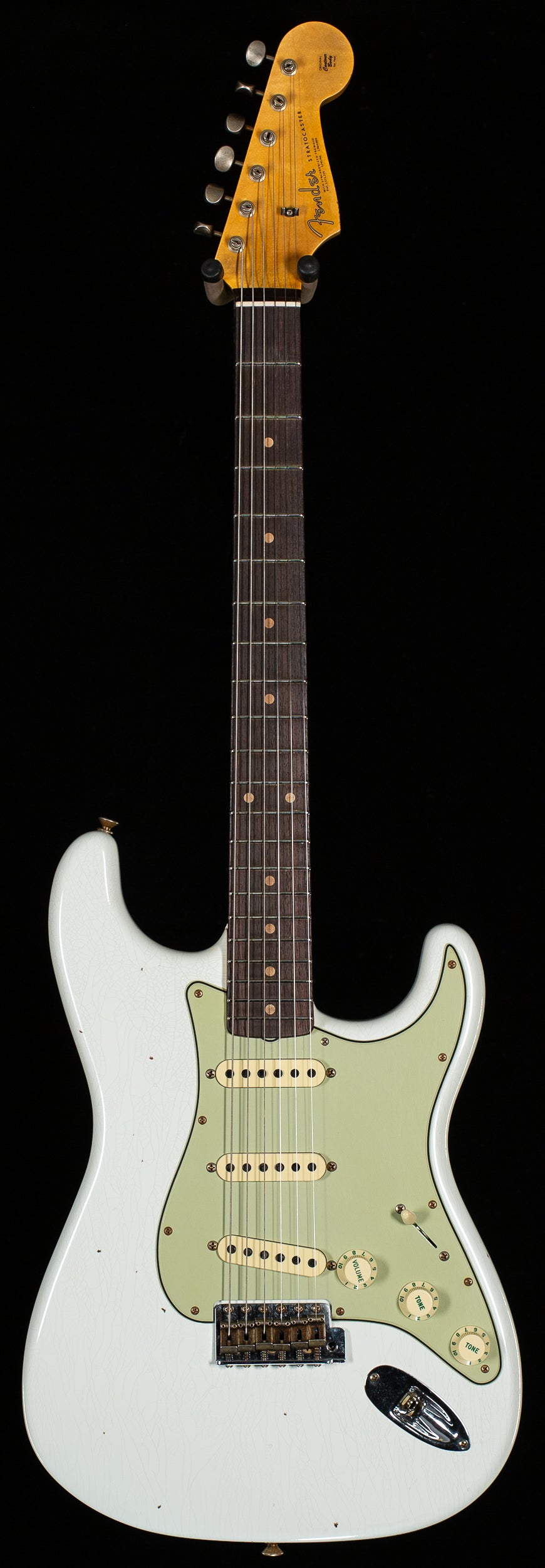 Fender Custom Shop Willcutt True '62 Stratocaster Journeyman Relic Olympic White 59 C (535)