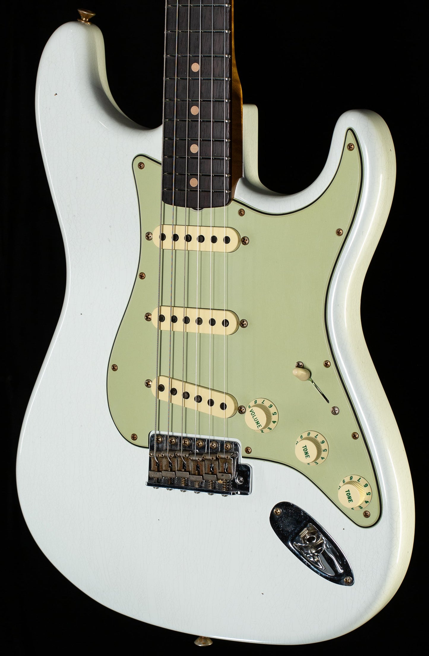 Fender Custom Shop Willcutt True '62 Stratocaster Journeyman Relic Olympic White Large C (606)