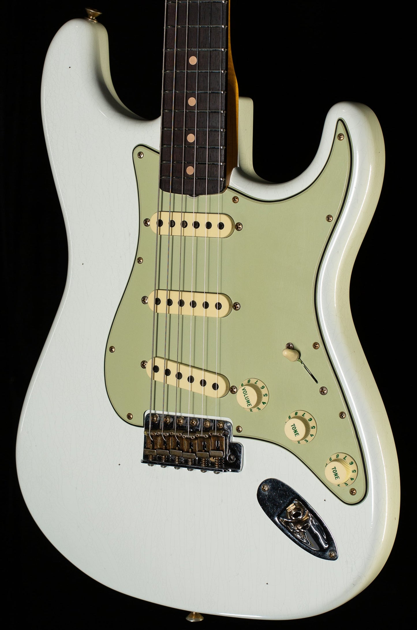 Fender Custom Shop Willcutt True '62 Stratocaster Journeyman Relic Olympic White Large C (693)