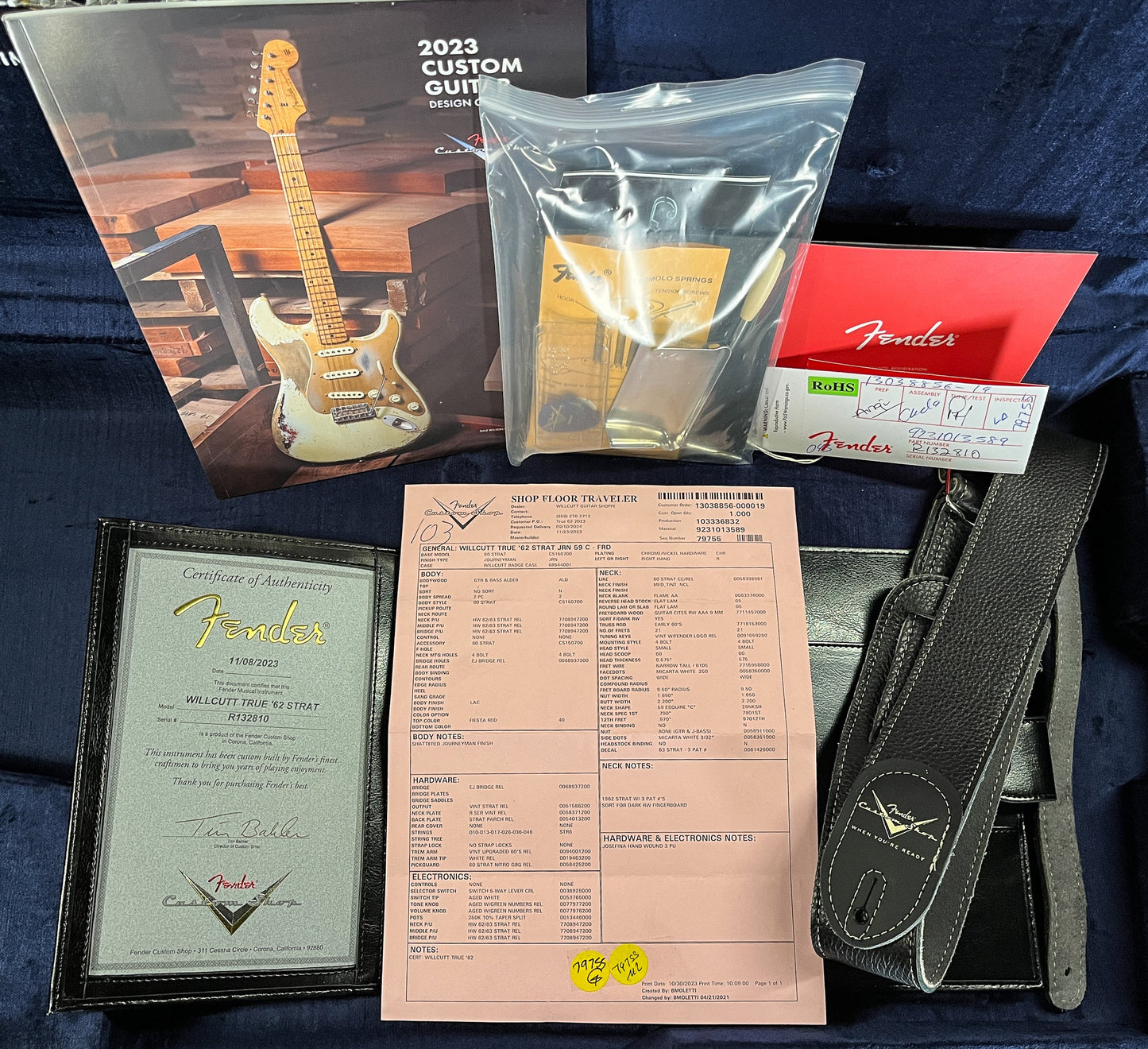 Fender Custom Shop Willcutt True '62 Stratocaster Journeyman Relic Fiesta Red '59 C (810)