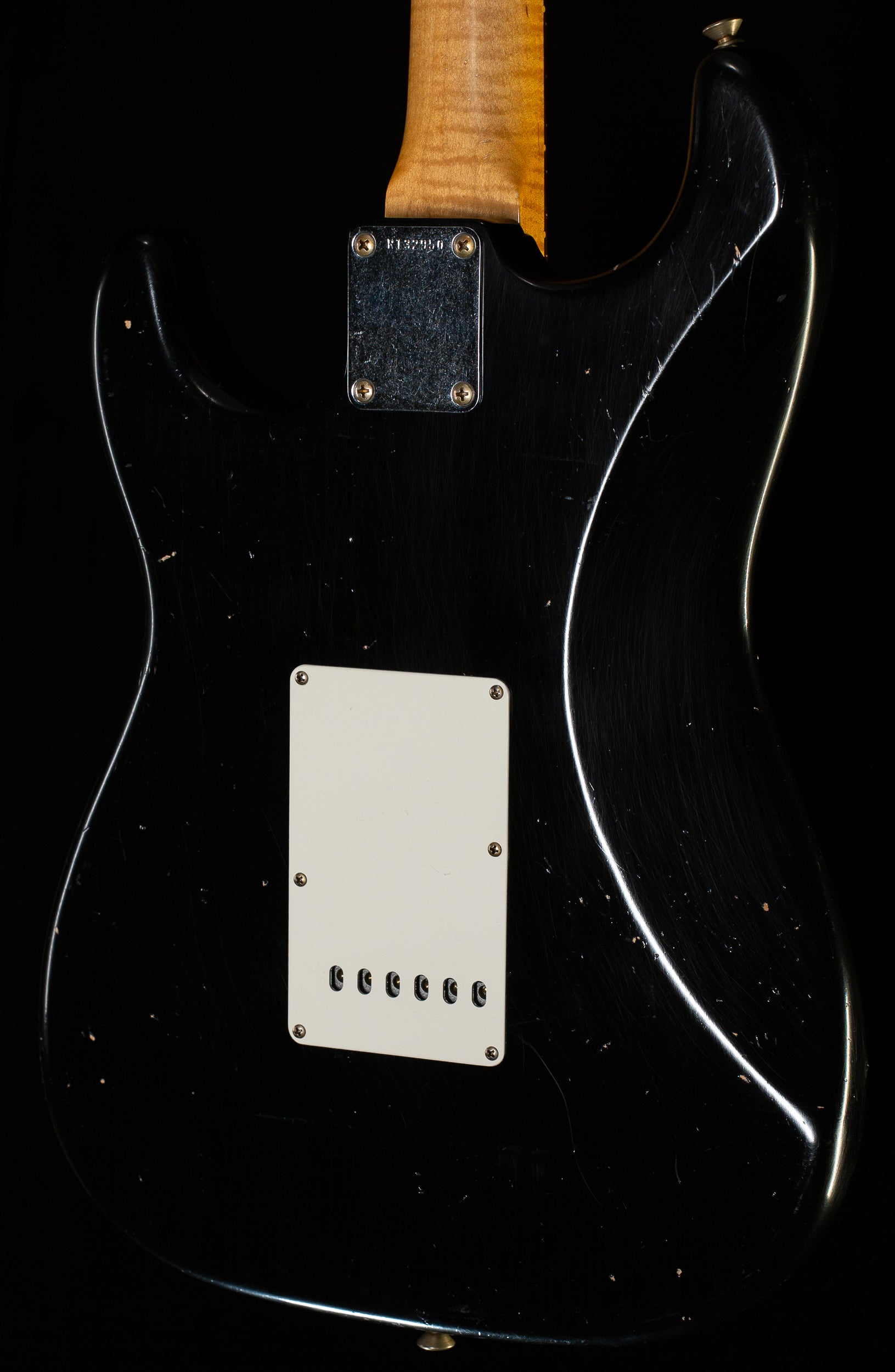 Fender Custom Shop Masterbuilt Dennis Galuzska True '62 Strat Journeyman Relic Black Brazilian 59 C (950)