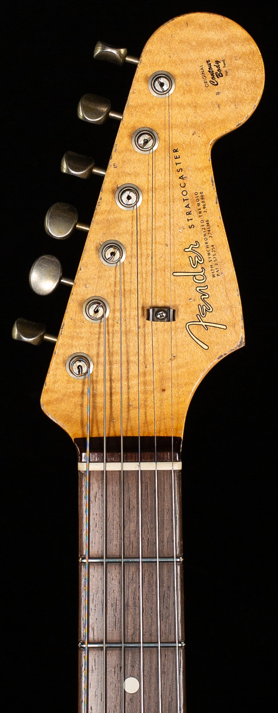 Fender Custom Shop Masterbuilt Dennis Galuzska True '62 Strat Journeyman Relic Black Brazilian 59 C (950)