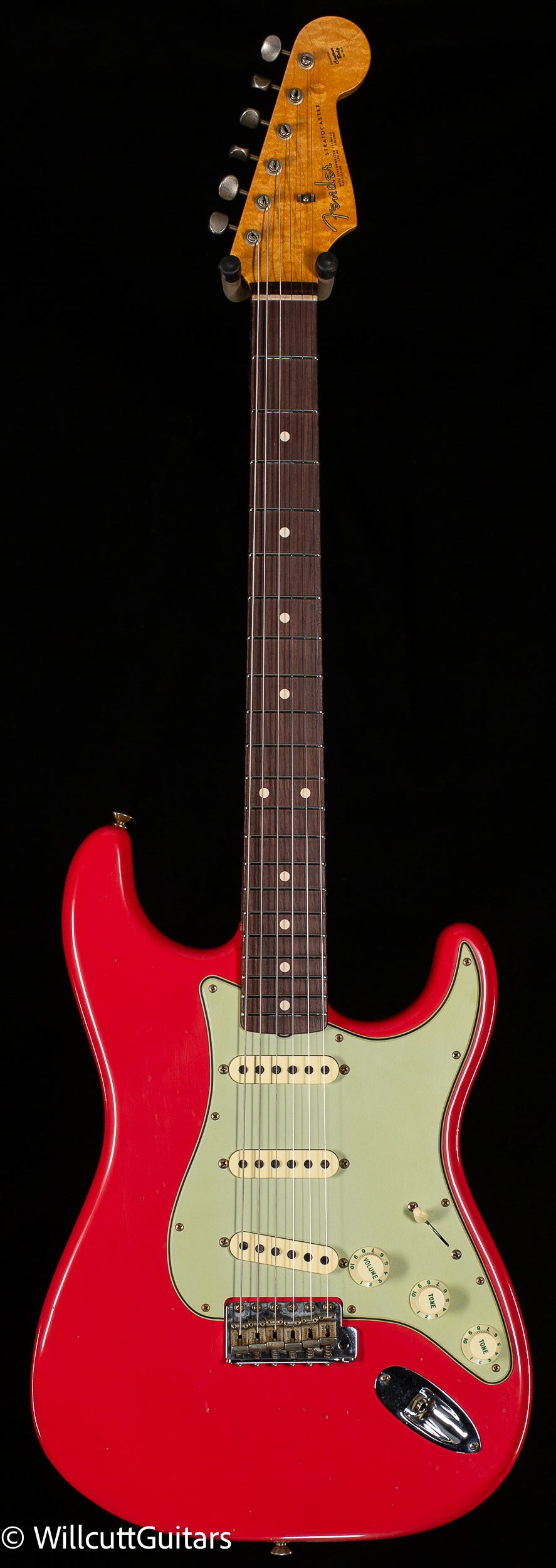 Fender Custom Shop Willcutt True '62 Stratocaster Journeyman Relic Fiesta Red Josephina Handwound 57 Soft V (984)
