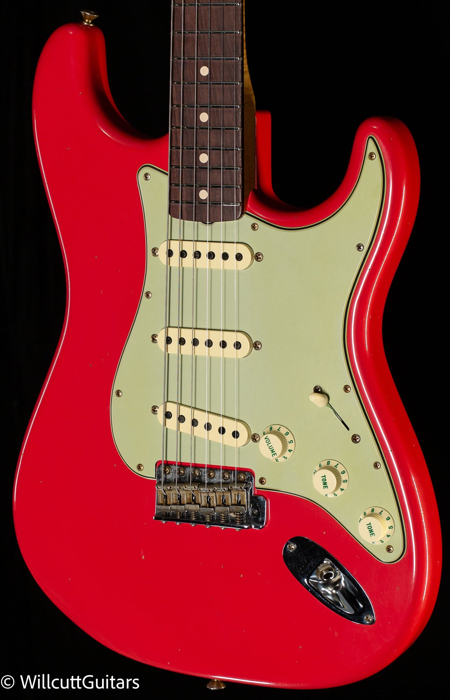 Fender Custom Shop Willcutt True '62 Stratocaster Journeyman Relic Fiesta Red Josephina Handwound 57 Soft V (984)
