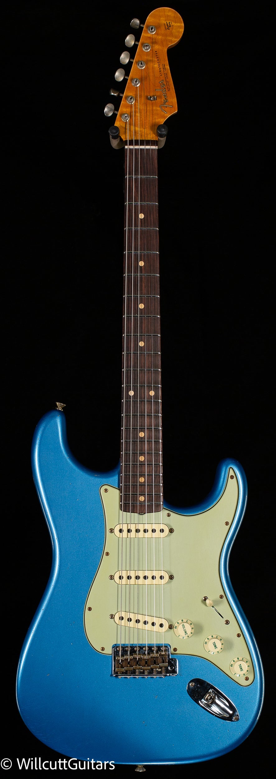 Fender Custom Shop Willcutt True '62 Stratocaster Journeyman Relic Lake Placid Blue '60 Oval C (098)