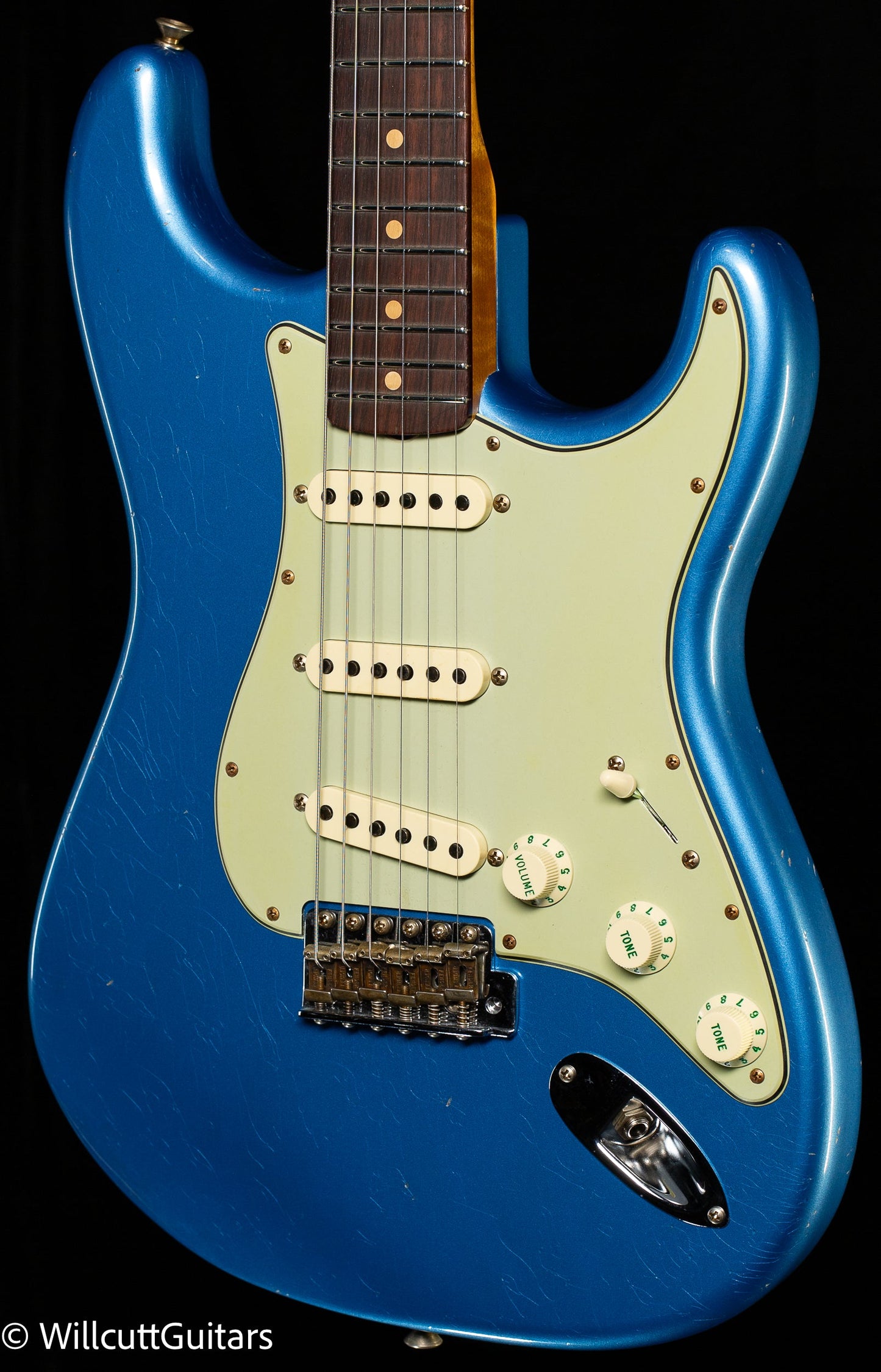 Fender Custom Shop Willcutt True '62 Stratocaster Journeyman Relic Lake Placid Blue '60 Oval C (098)