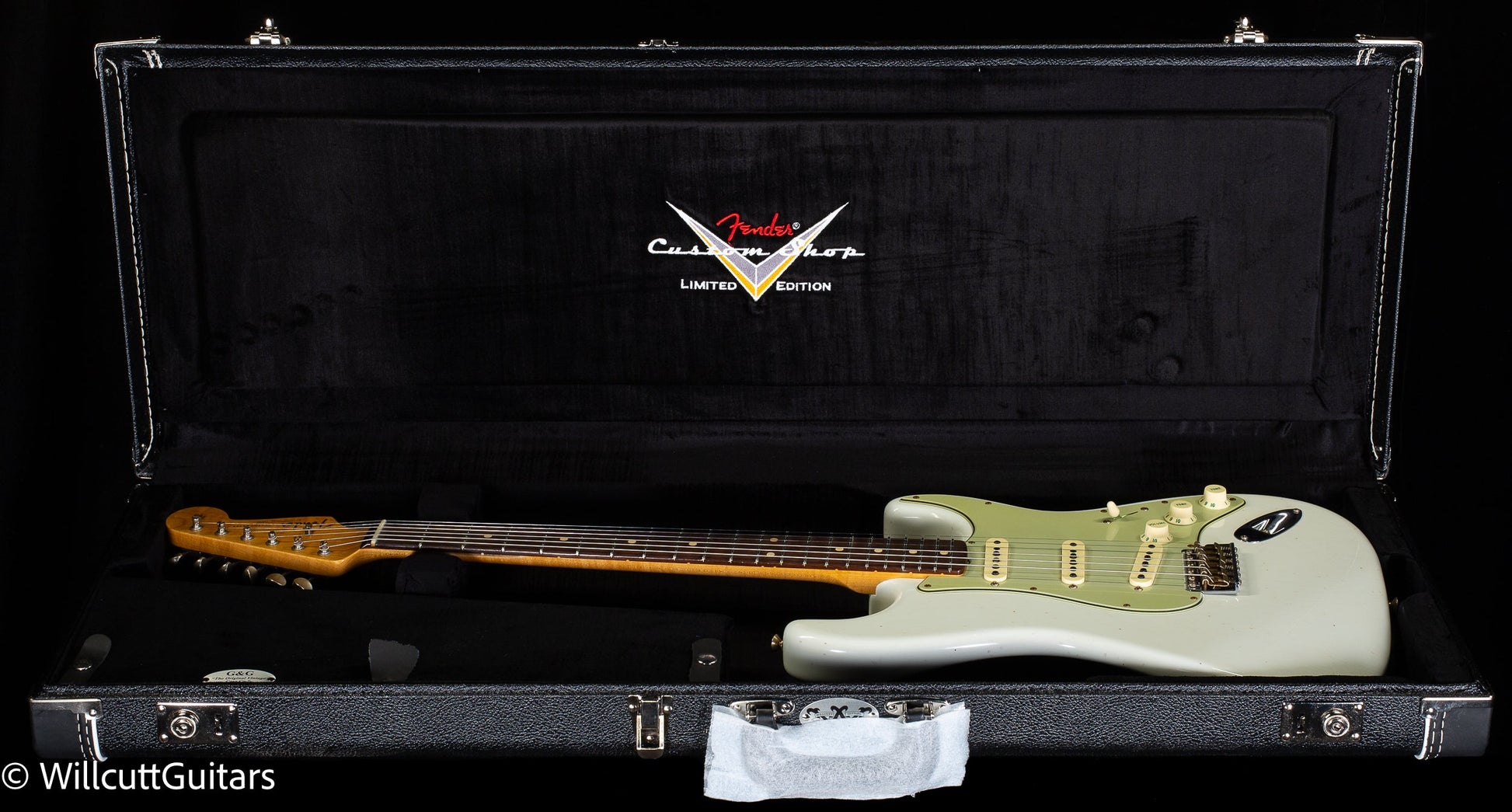 Fender Custom Shop Willcutt True '62 Stratocaster Journeyman Relic Olympic White 59 C (388)