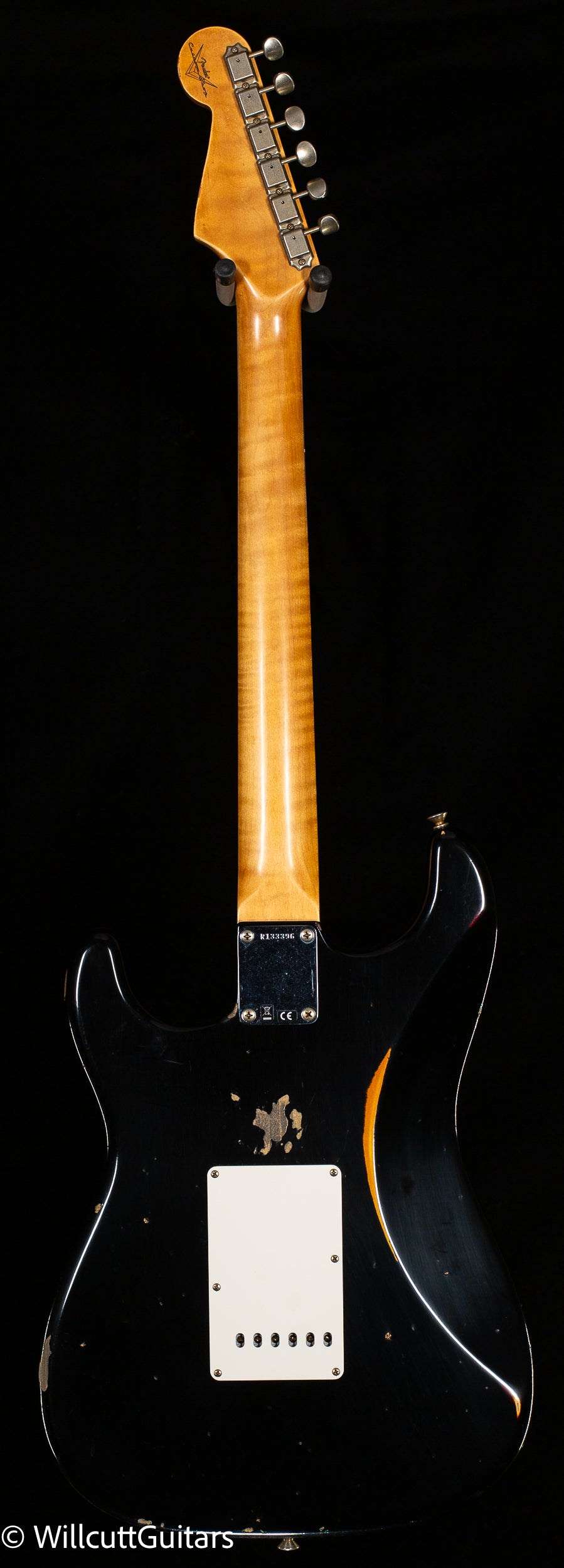 Fender Custom Shop Willcutt True '62 Stratocaster Journeyman Relic Black over 3TS '59 C (396)