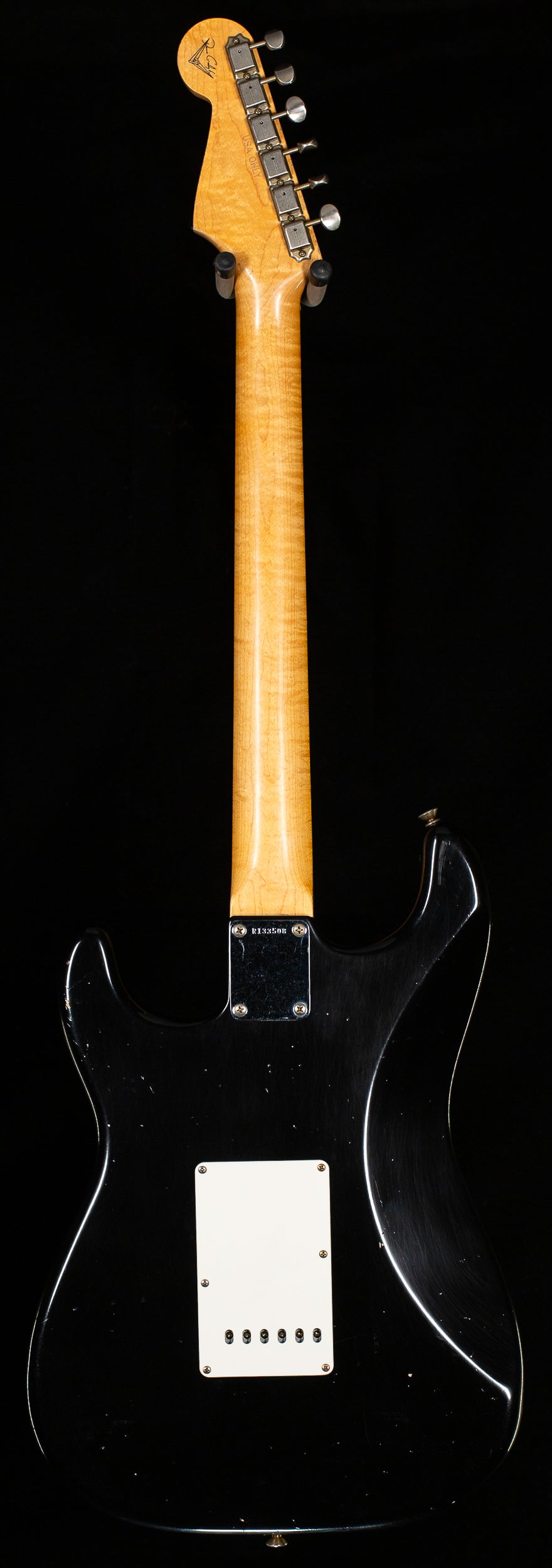 Fender Custom Shop Masterbuilt Dennis Galuzska True '62 Strat Journeyman Relic Black Brazilian 59 C (508)