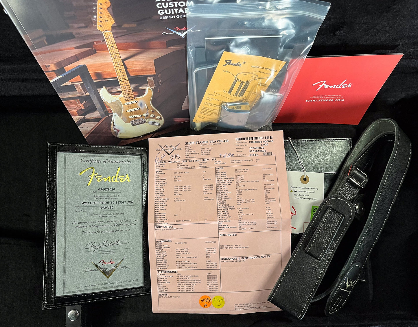 Fender Custom Shop Willcutt True '62 Stratocaster Journeyman Relic 3-Tone Sunburst Josephina Handwound 57 Soft V (150)
