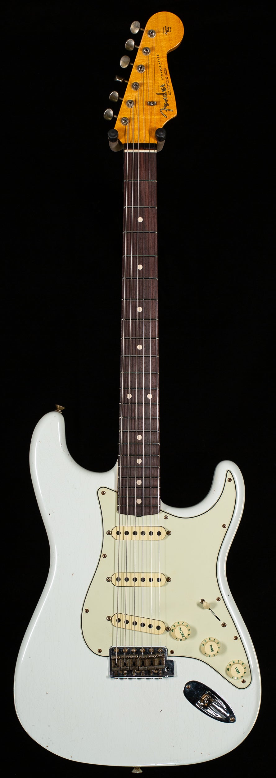 Fender Custom Shop Willcutt True '62 Stratocaster Journeyman Relic Olympic White 60s Oval C (301)