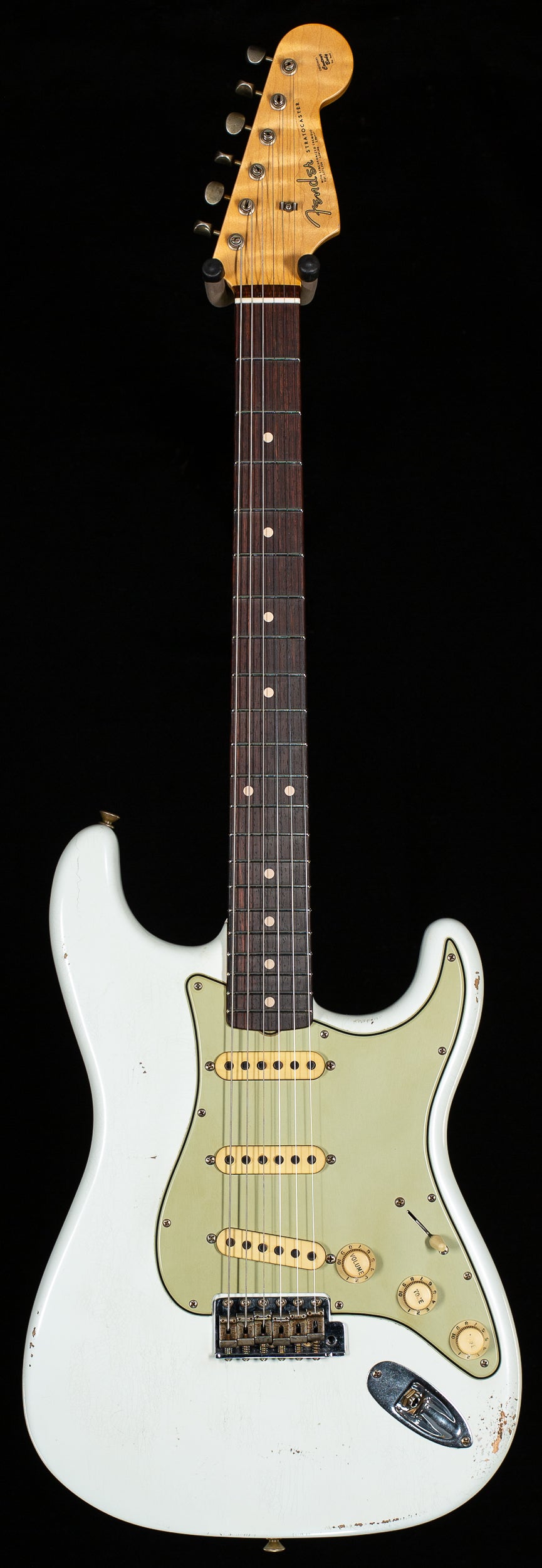 Fender Custom Shop Masterbuilt Andy Hicks True '62 Strat Journeyman Relic Olympic White Brazilian (533)