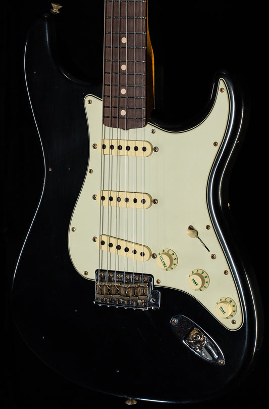 Fender Custom Shop Willcutt True '62 Stratocaster Journeyman Relic Black 60s C (597)