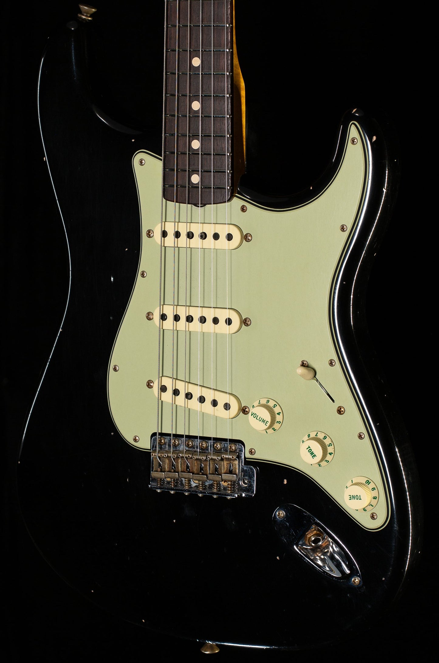 Fender Custom Shop Willcutt True '62 Stratocaster Journeyman Relic Black 60s Oval C (834)